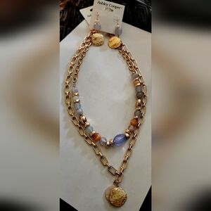 ASHLEY COOPER NECKLACE &EARRINGS